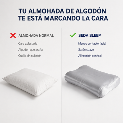 Seda Sleep™ — Almohada Ergonómica Belleza y Bienestar